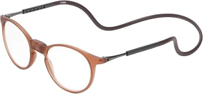Calabria SP04 Snap Magnetic Reading Glasses Men Women Front Connect Adjustable Temples Eyeglass Around Neck Hanging Readers