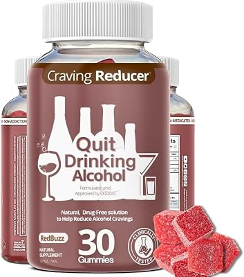 Sober from Alcohol, Quit Alcohol Craving Relief-Multi-Vitamin Gummy to Help Reduce Cravings, Anti Alcohol, Liver Detox, Easy to Take as Needed Essential Support  30 Day Count Quit Alcohol