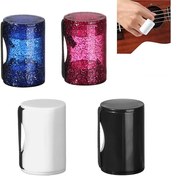 4 Pack Finger Shaker Rhythm Hammer Egg Shaker Plastic Music Finger Ring w/Ajustable Strap Sand Bell Shot for Guitar Ukulele Mandolin Banjo Cajon Percussion Musical Instruments Tool Accessories