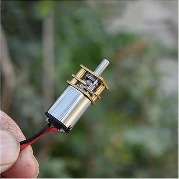 High-performance 3/5/10PCS Mini N20 Gear Motor Full Metal Gearbox Reducer Precision DC 3V-6V 72RPM Slow Speed Reduction Ratio 1:230 for DIY Generator(3pcs)