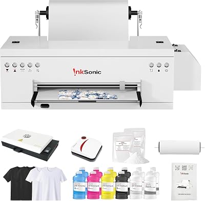 R1390 A3 DTF Printer 2025, 13 Transfer Machine for Apparel Printing with RollSheet Feed, One-Click Ink Setup, White Ink Circulation &amp; Auto Cleaning, Versatile Multi-Fabric Printing, C13A