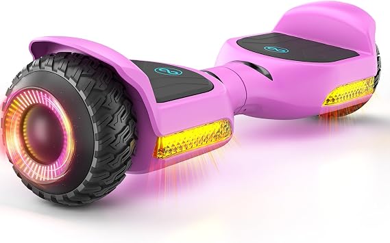Gyroor Hoverboard New G13 All Terrain Hoverboard with LED Lights, Off Road Hoverboard with Bluetooth for Kids ages 6-12 and Adults