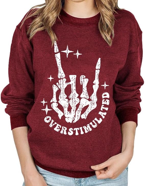 YourTees Women Overstimulated Sweatshirt