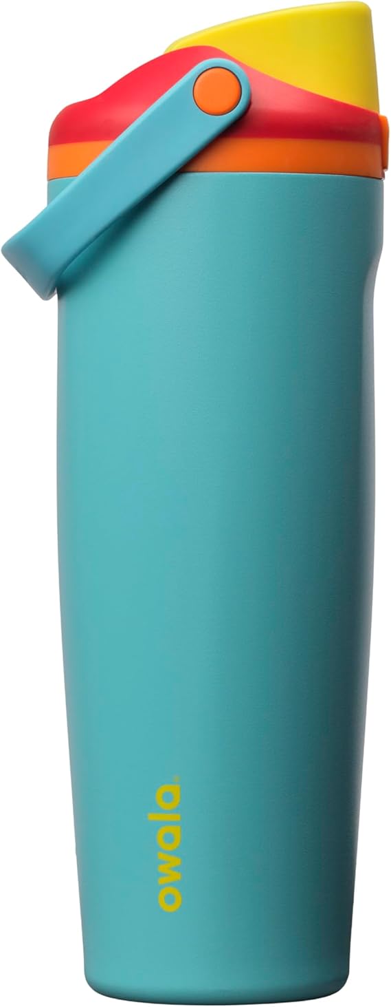 Owala FreeSip Sway Stainless Steel Water Bottle, 890ml, Summer Sweetness