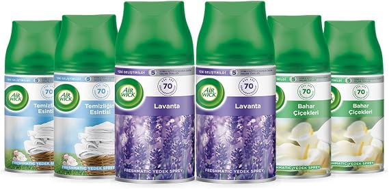 Air Wick Air Scent Freshmatic Machine Spare Spray (6 x 250 ml)