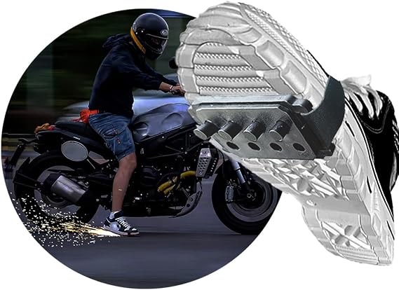 Upgrade 1/2PCS Reusable Motorcycle Sparks Shoe Covers | Bicycle Sparks | Skateboard Sparks | Cool Sole Sparkling Shoe Cover (2PCS and 16 consumables)