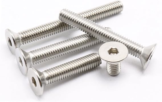 #6-32 UNC Flat/Countersunk Head Socket Screws,100-Piece,Stainless Steel,Full Thread,Right Hand (#6-32 x 3/4") 