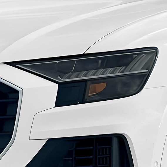 BOGAR TECH DESIGNS Full Headlight Head Light Tint Kit Compatible with Audi RS Q8 & Q8 & SQ8 2019-2023, Light Smoke
