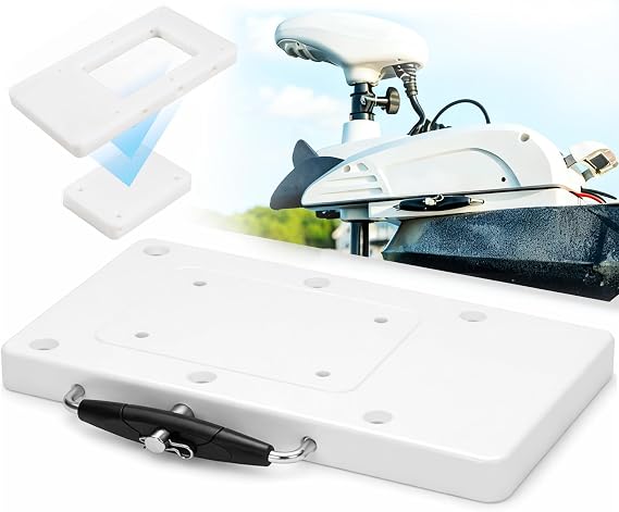 For Minn Kota 1854017 RTA-17 Quick Release Bracket for Terrova, Ulterra, PowerDrive, PowerDrive V2, Pontoon & Deckhand 40 Trolling Motor, For Minn Kota Trolling Motor Mounting Bracket