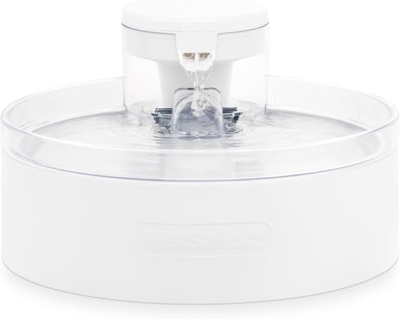 PetSafe Outlast Pumpless Dog Water Fountain, 128 oz, Dogs & Multiple Cats | Pumpless HydroSpin Design Cycles 128 Oz Water, Ion-x Carbon Filter Softens Water, Smart Sensors Slow Flow at Night