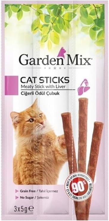 Gardenmix Ciğerli Kedi Stick Ödül 3Lü, 580-104 [Enerji Sınıfı A+]