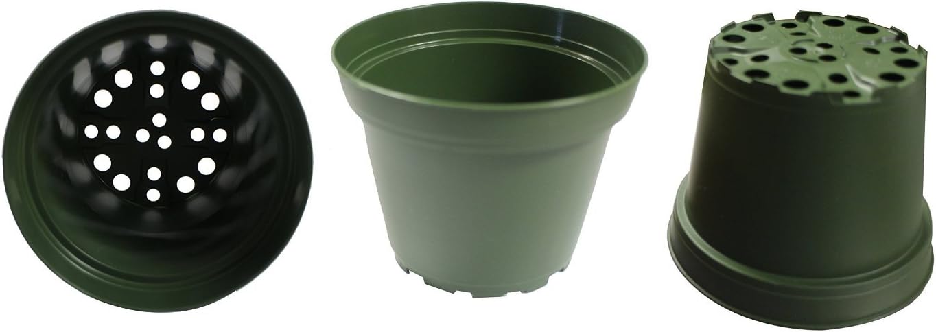 9GreenBox New 30 of 4" Inch Plastic Pots for Plants, Cuttings & Seedlings Azalea Pots - Quantity of 30
