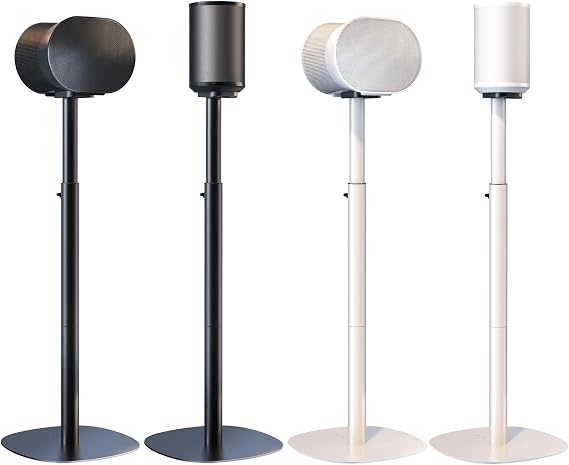 Bundle Speaker Stands for Sonos Era-100 & Era-300, one Pair per Color, Black & White