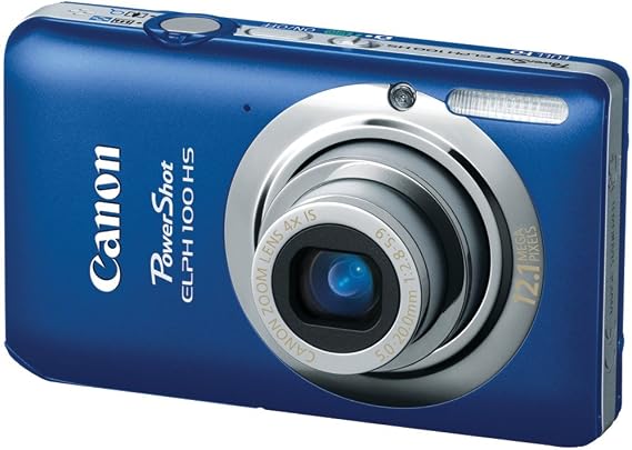 Canon PowerShot ELPH 100 HS 12.1 MP CMOS Digital Camera with 4X Optical Zoom (Blue)