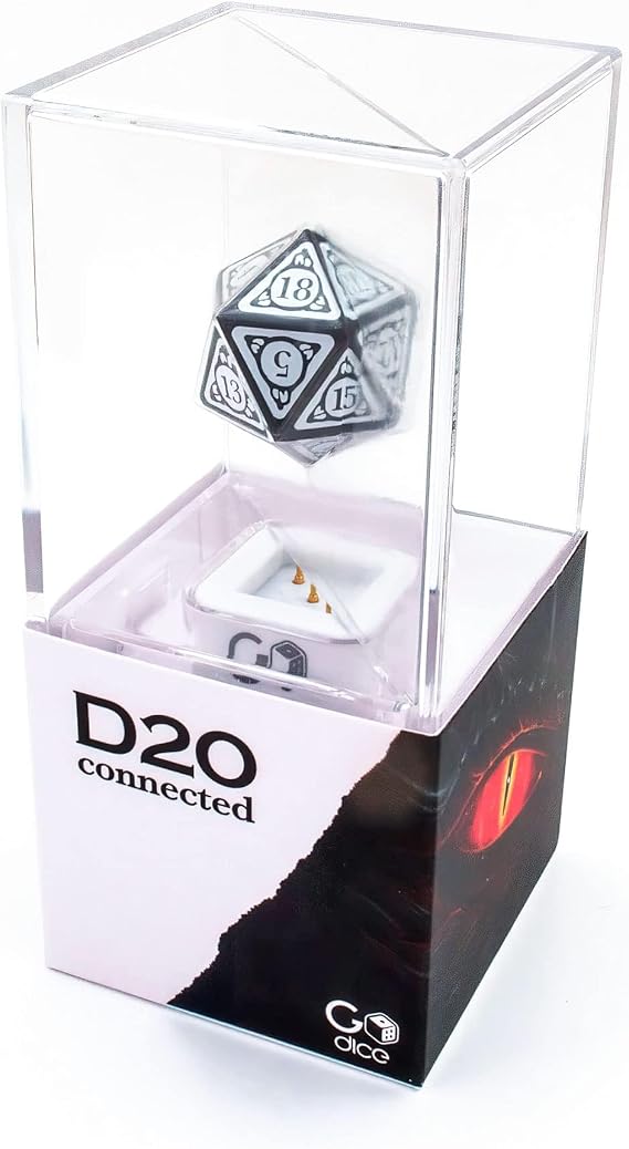 GoDice D20 Connected The Worlds First Connected Polyhedral Dice for Online RPG Play. Connects to Roll20, Foundry VTT, and Discord Platforms. Physical Die, Real-Time Calculations. Cool Tech Inside | Connects to Roll20, Foundry VTT, and Discord Platforms. Real-Time Calculations. Play Online With Real Die. Cool Tech Inside