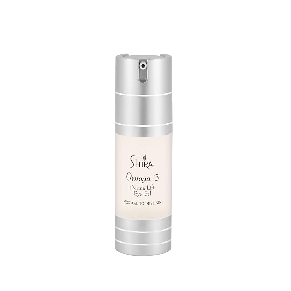 Shira Omega-3 Derma-Lift Eye Gel Anti-Aging Formula with Omega 3 & 6, Nourishing Treatment with Vitamin E, Arnica Extract & Hyaluronic Acid for Firming & Hydration for all Skin type