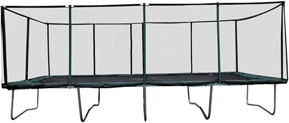 Rectangle Trampoline 13x23 - Gymnastics With Net Enclosure - Large for Backyard Heavy Duty 750lbs Jumping Capacity - Commercial Grade Outdoor