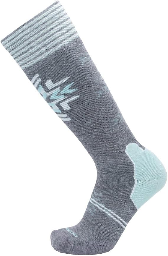 point6 Mountain Sun Ski Sock (Women's), Stone Mint, Large