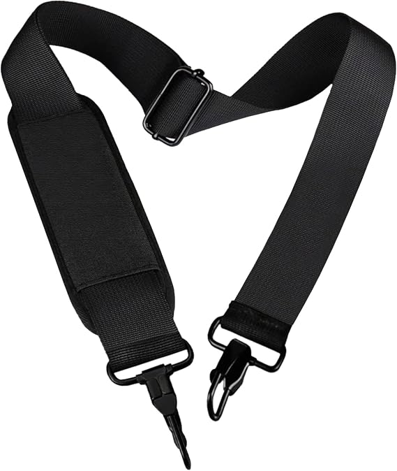Shoulder Strap, Durable 55" Universal Replacement Laptop Shoulder Strap | 55 In Shoulder Strap Adjustable Comfortable Belt with Metal Hooks for Briefcase, Messenger Bag, Luggage/Duffel/Camera