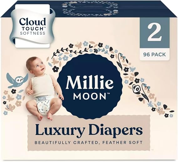 Milli-Moon Luxury Diaper Size 2-96-ct