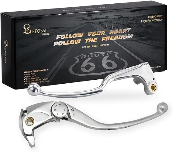 Premium Aluminum Motorcycle Brake & Clutch Lever Compatiable with Honda CBR 1000 RR CBR1000RR CBR600RR CBR 600 RR 2007 2008 2009 2010 2011 2012 2013 2014 2015 2016 2017 2018 Polished