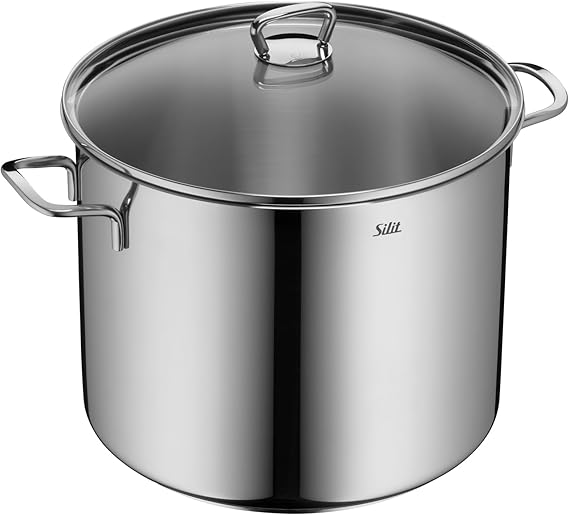 Silit Soup Pot 28 cm 12 L Rust-Proof Stainless Steel 18/10