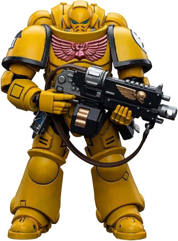 GWTCTOY JoyToy Warhammer 40K Genuine License 1:18 Action Figure, Imperial Fists Intercessors, 12CM Collectible Action Figures Kits