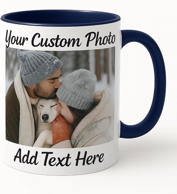 Personalized Coffee Mug Custom Photo Picture Ceramic Cup 11 oz Gift
