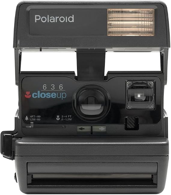 Impossible Polaroid 600 Square Black One Step Camera, Black (PRD541)