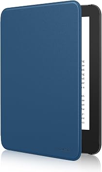 MoKo Case Fits 6" All-New Kindle (11th Generation-2024/2022 Release), Lightweight Shell Cover with Auto Wake/Sleep for Kindle 2024/2022 11th Gen e-Reader, Dark Sea Blue