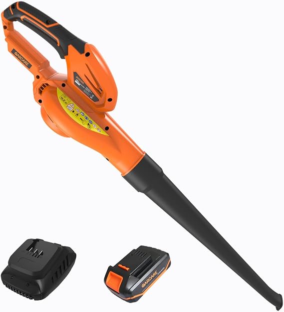 GARCARE 20V Leaf Blower Cordless Handheld Battery Powered Blower 140 MPH | 2.0Ah Li-ion Battery & Fast Charger Included, Lightweight, Multi-Use, Ideal for Yard, Patio & Garden