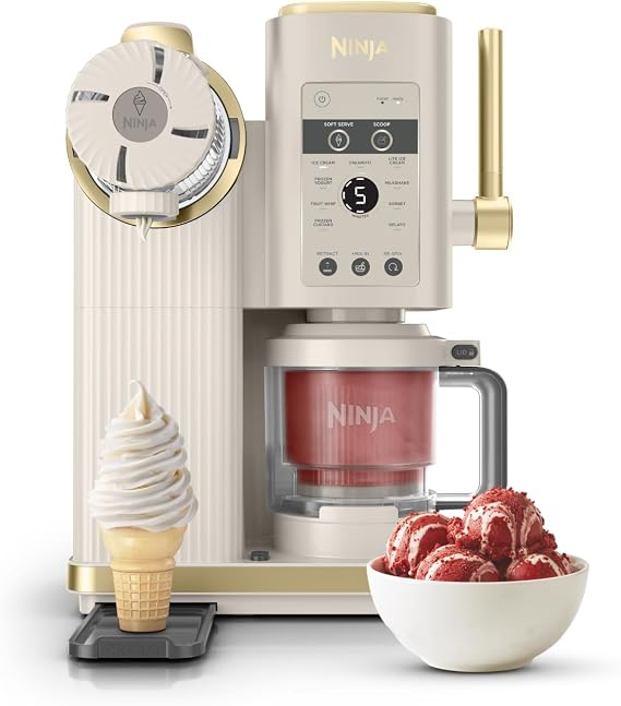 Ninja CREAMi Scoop & Swirl Ice Cream Maker with 2 Containers NC701EUSTGD