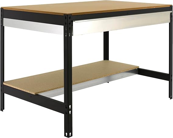 PRORGEAL Buffalo Workbench with Drawer H x W x D 84 x 120 x 61 cm Load Capacity 600 kg Anthracite Work Table