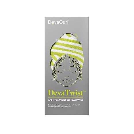 DevaCurl DevaTwist Anti-Frizz Microfiber Towel Wrap, Hands Free Design