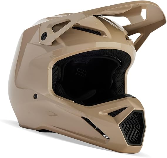 Fox Racing Unisex V1 Motocross Dirt Bike Helmet, Taupe, Small