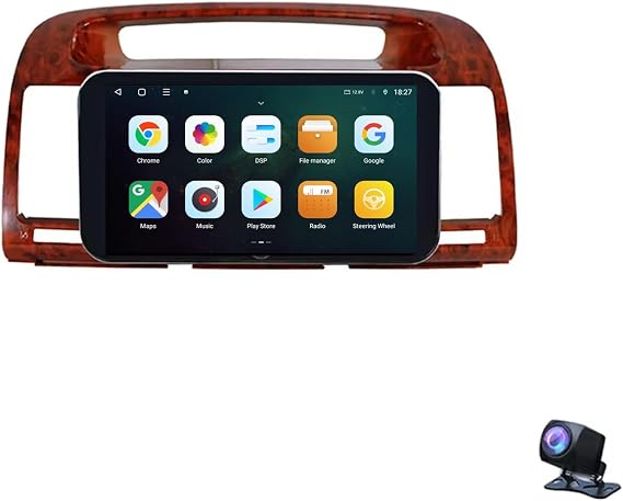 Android 9 Inch Touchscreen Car Radio Stereo for Toyota Camry 5 XV30 2001-2006 with Carplay Android Auto GPS Navigation with BT 4G/WiFi USB Mirror Link