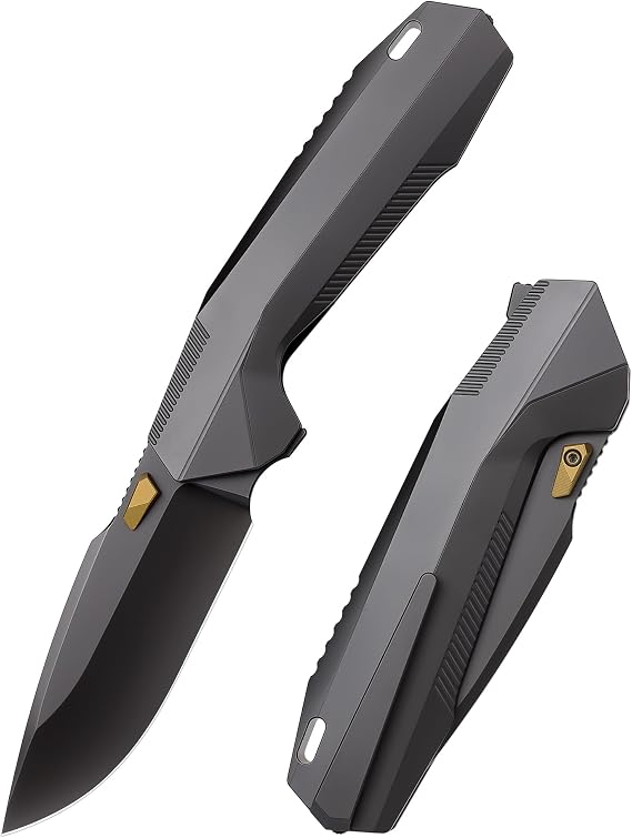 REMETTE RT-WK1 Disassembly Knife Titanium Handle M390 Blade WK1 (Black/DLC)