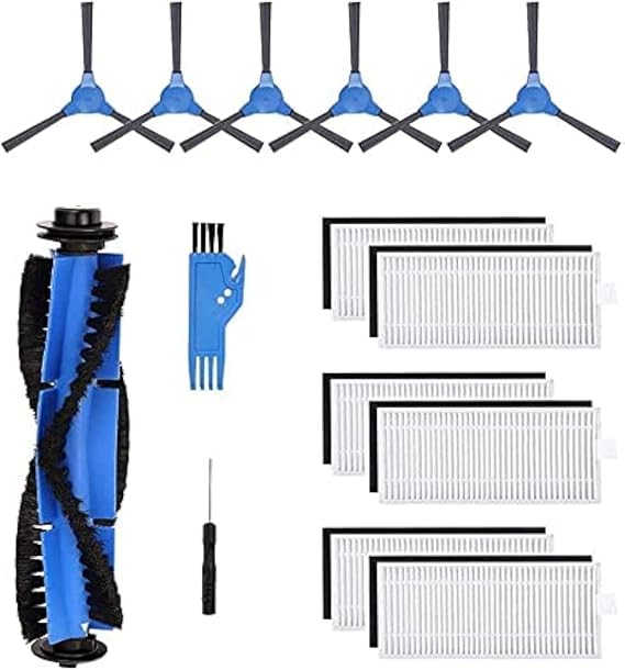 Replacement Parts Accessories Compatible with Dser Robot Vacuum RoboGeek 20T, 21T, 22T, 23T (13 Pcs Value Pack)