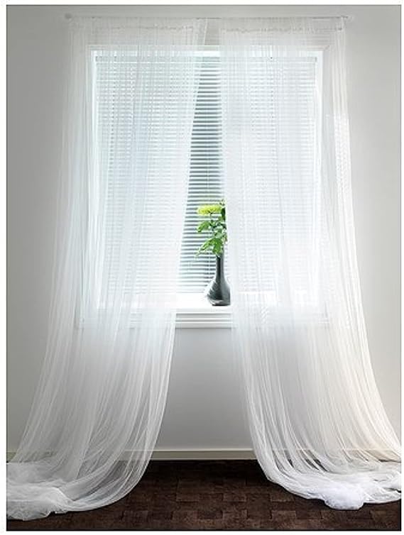 IKEA Lill Curtain Pair White (280 cm x 300 cm)