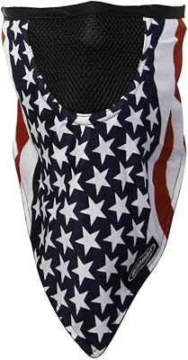Schampa Facefit Facemask American Flag, Hook & Loop