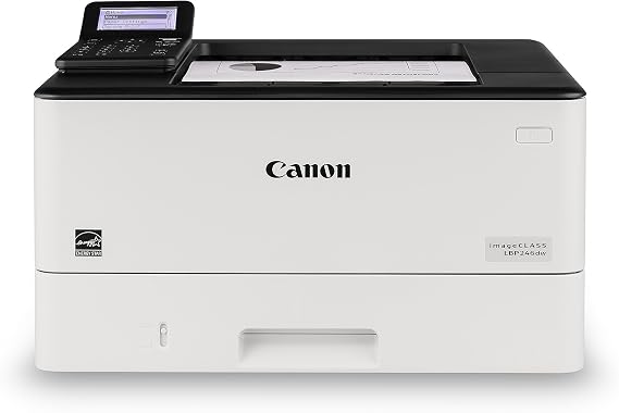 Canon imageCLASS LBP246dw - Monochrome Duplex, Wireless Laser Printer, Single Function, Mobile Ready, 42 PPM, White