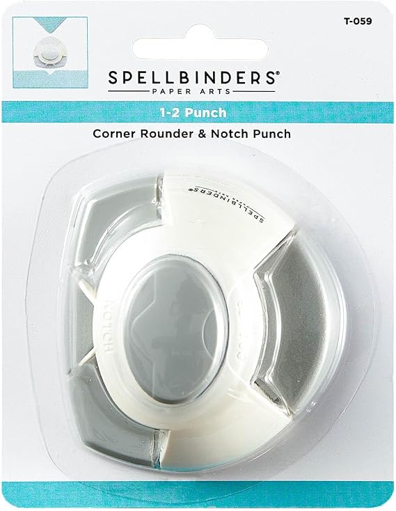 Spellbinders T-059 1-2 Punch: Corner Rounder & Notch