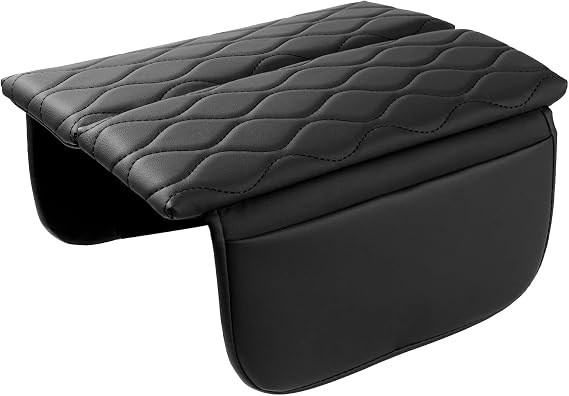 Karltys Center Console Cover for 2020-2025 2026 Mercedes Benz GLE 350 450 W167 and GLS 450 X167, Anti-Scratch Leather Waterproof GLE 350 Armrest Console Cover with Storage Pockets (Black)