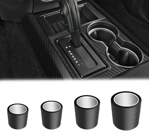 Anti Scratch Sticker, 4pcs Car Sill Protectors Strips | 3D Carbon Fibre Wrap Roll Car Door Edge Film With Texture 3D Effect for Vehicle Motorcycle Interior Exterior(Black)