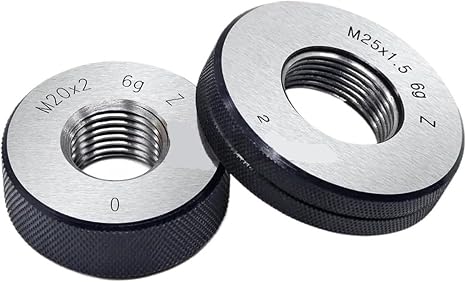Thread Ring Gage, go and no go Gauge Thread Measuring Tool(M12X2-6g)