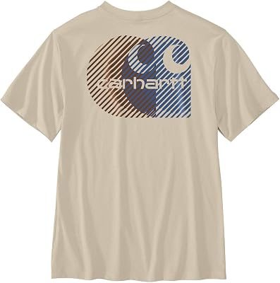 Carhartt Mens Relaxed Fit Lightweight Short-Sleeve C Graphic T-Shirt