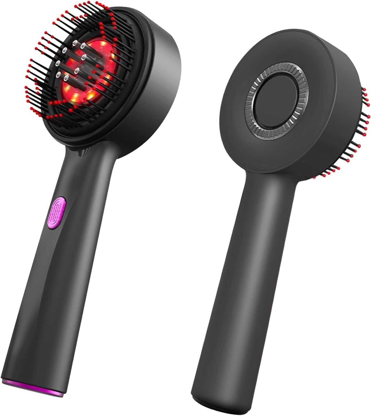Electric Scalp Massage Brush Head Massage Electric Hair Brush for Massage and Scalp Care 3 Levels Adjustable Black