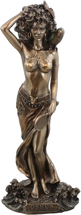 9.5 Inch Statue Orisha Oshun Yoruba Santeria Estatua Lucumi Ochun African God