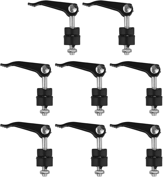 8-Pack Lawn Mower Handle Knob Nut Bolt Set| Quick Press Adjustment Hand Screw for Easy Installation| High-Strength Metal and Plastic Replacement Parts with Textured