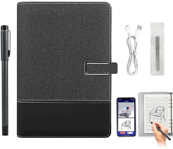 XNote, AI Smart Writing Set, E-Ink Paper Tablet for Drawing and AI Smart Reusable Notebook with AI Function, Real-Time Sync to App for Office, Study, Business MeetingB